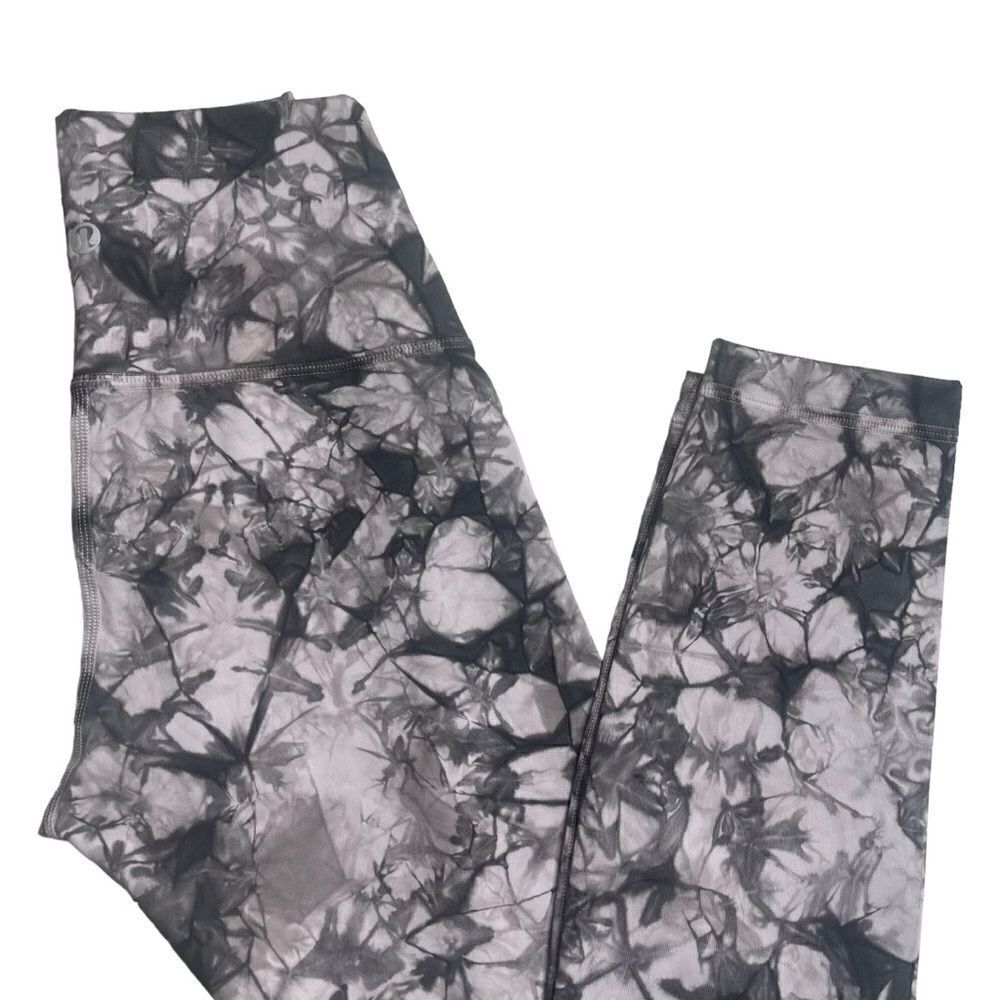 Lululemon Wunder Under Hi-Rise‎ Tight 25" Shibori Iced Iris Moonwalk Size 2 Yoga